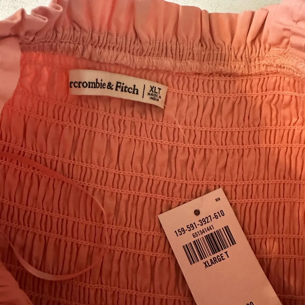 Abercrombie & Fitch Pink Tiered Maxi Sundress